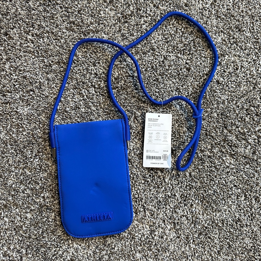 Athleta Vibrant Blue Crossbody Phone Case